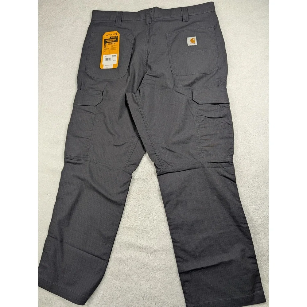 Carhartt Force Relaxed Fit Ripstop Cargo Work Pants Shadow Grey 36x30 NWT
